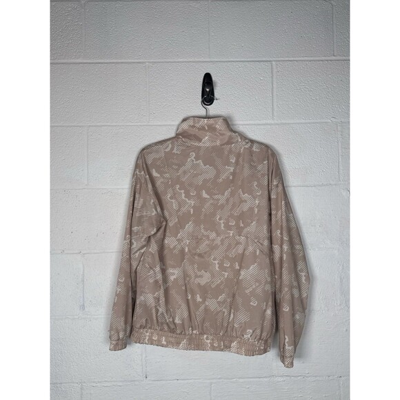 Reebok Women’s Mesh Lined Focus Track Jacket M‎ Camo Beige Zip Logo 2022 - Picture 6 of 12